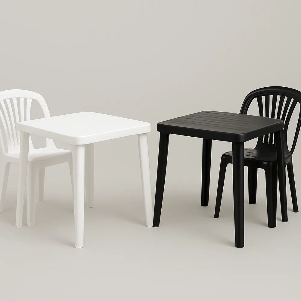 Conjunto Mesa mais 4 Cadeiras Sem Braço
